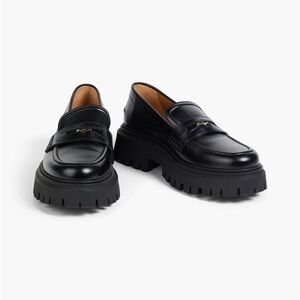 Maje Black Chunky Loafers
